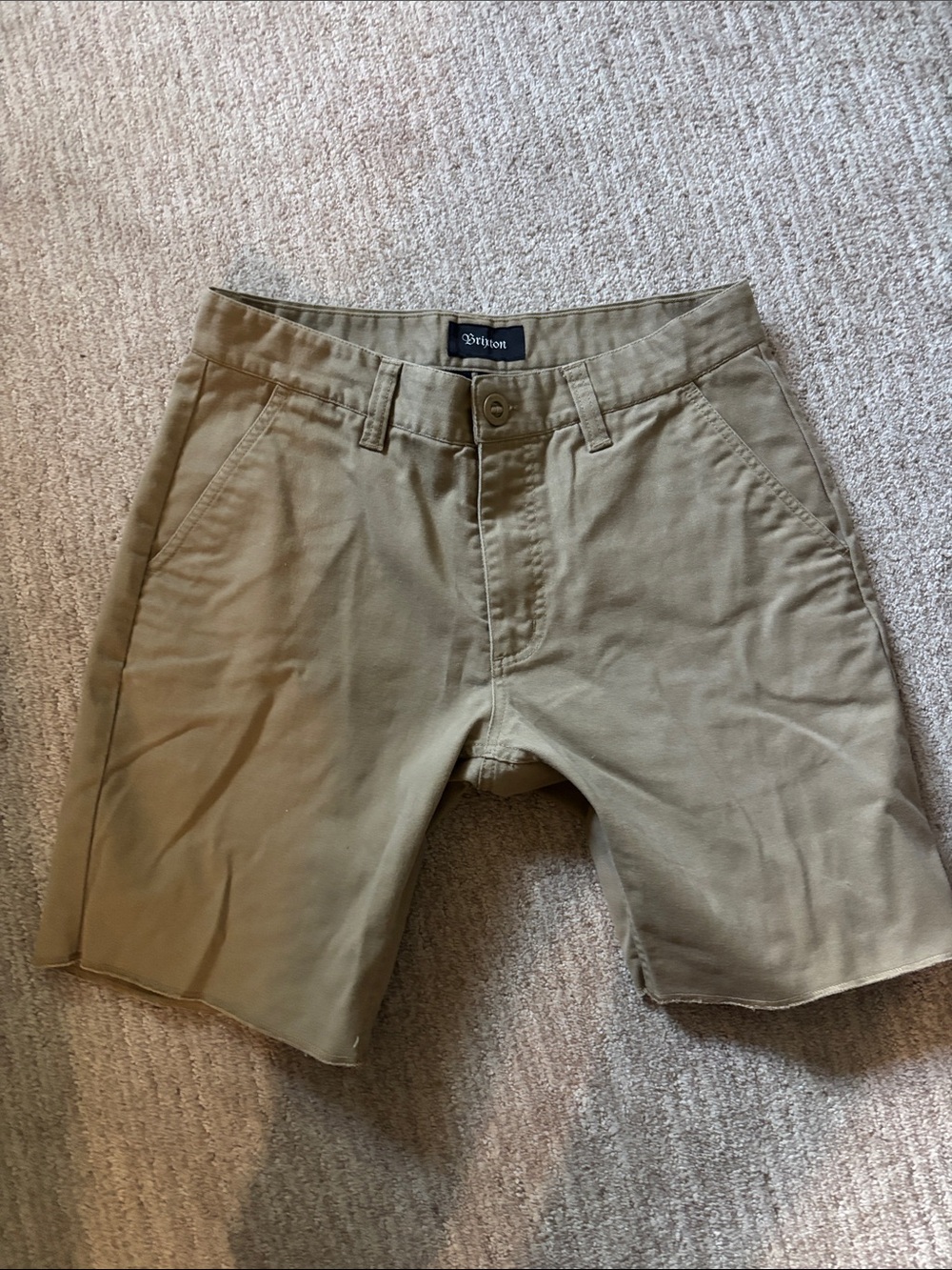Brixton Men’s Khaki chino Straight Fit Shorts